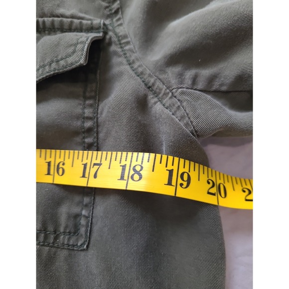 Loft Olive green utility jacket Women's SZ M gorpcore street casual boho grunge - Picture 8 of 12